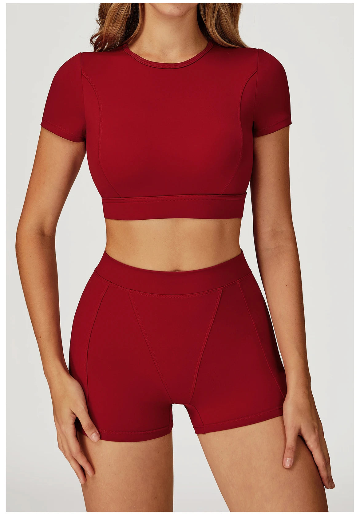 Women Yoga Top Workout Sport T Shirts Fitness Clothes Short Sleeve Push Up Yoga Shirt Gym Top Running Active Wear Sport Top