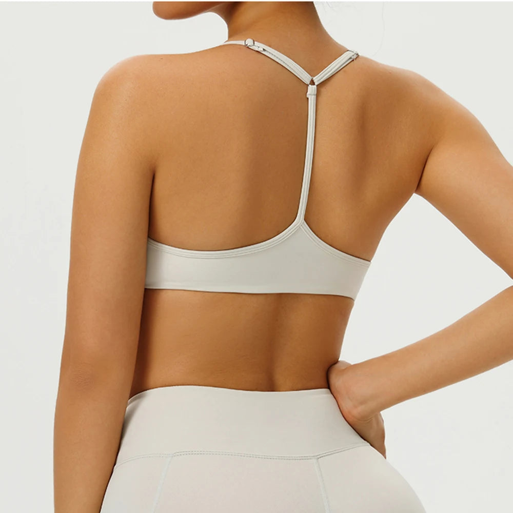 Women Underwear Breathable Sports Bra Shockproof Fitness Tops Push Up Gym Crop Top Brassiere Sport Bras Gym Workout Top Yoga Bra