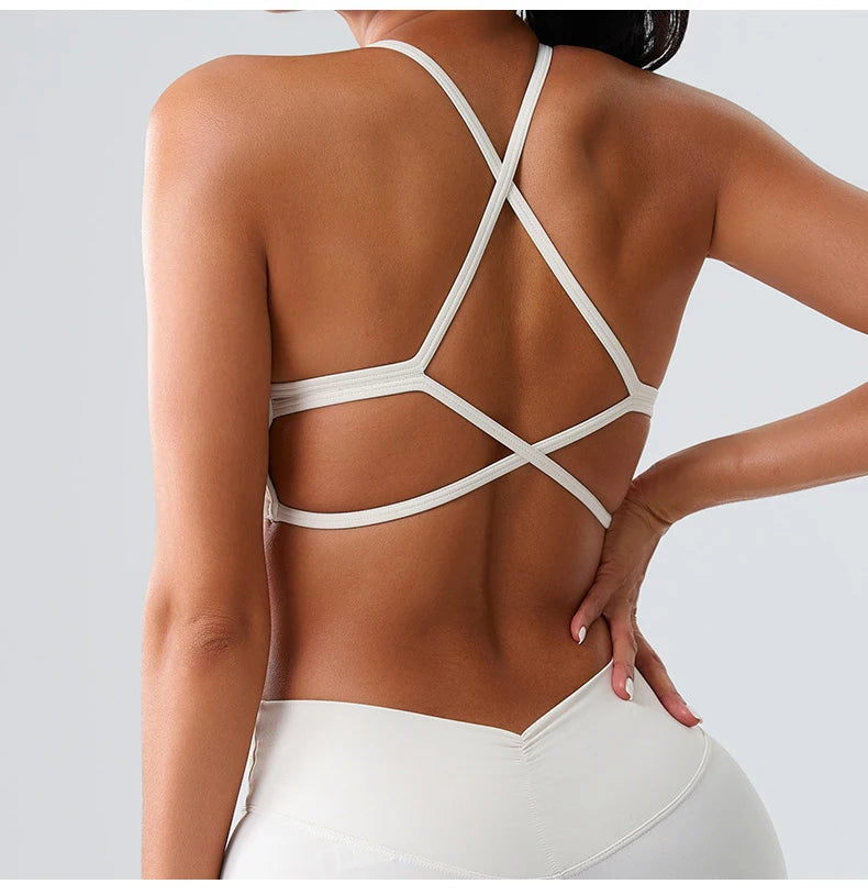 Women Fitness Yoga Bra Race Back Sports Bras Nylon Top Women Bra Sexy Breathable Underwear For Women Gym Bra Running Workout Bra