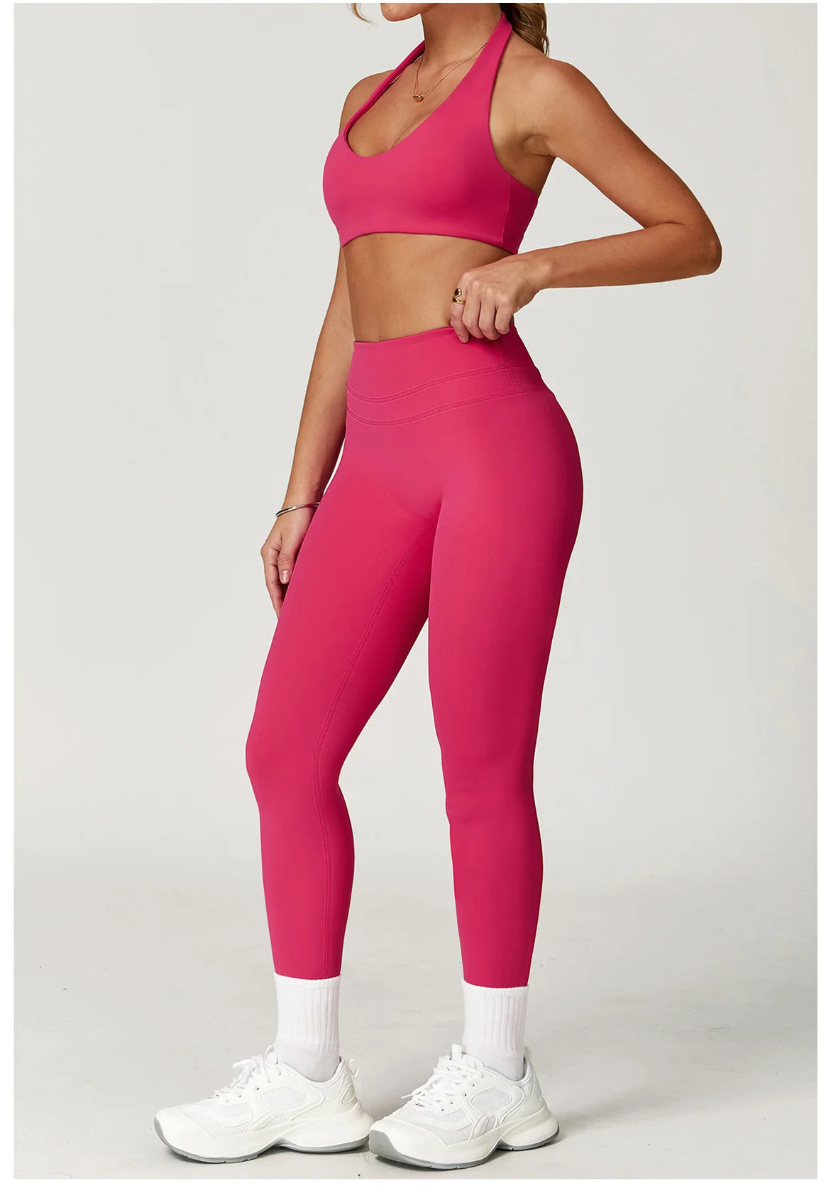 Sports Vest Impact Halter Top Yoga Underwear Backless Hanging Neck Sports Tank Top for Shaping Women's Tank Workout Push Up Top