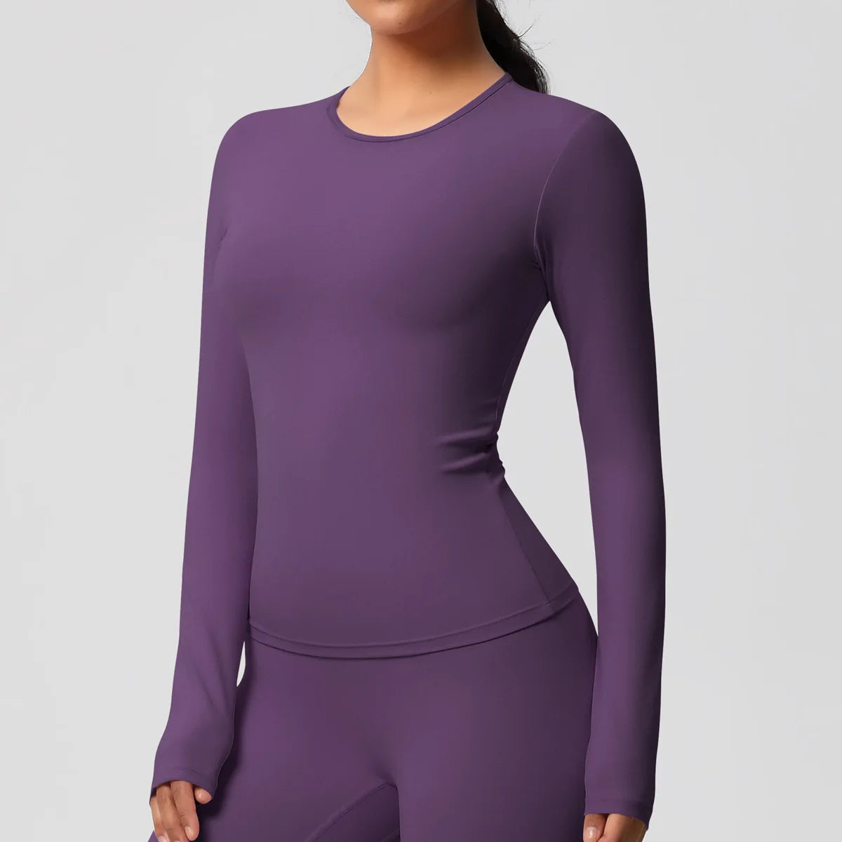 Yoga Shirts For Women Long Sleeve Fitness Running Push Up Gym Clothes Workout Dry Fit Breathable High Elastic Sports Top