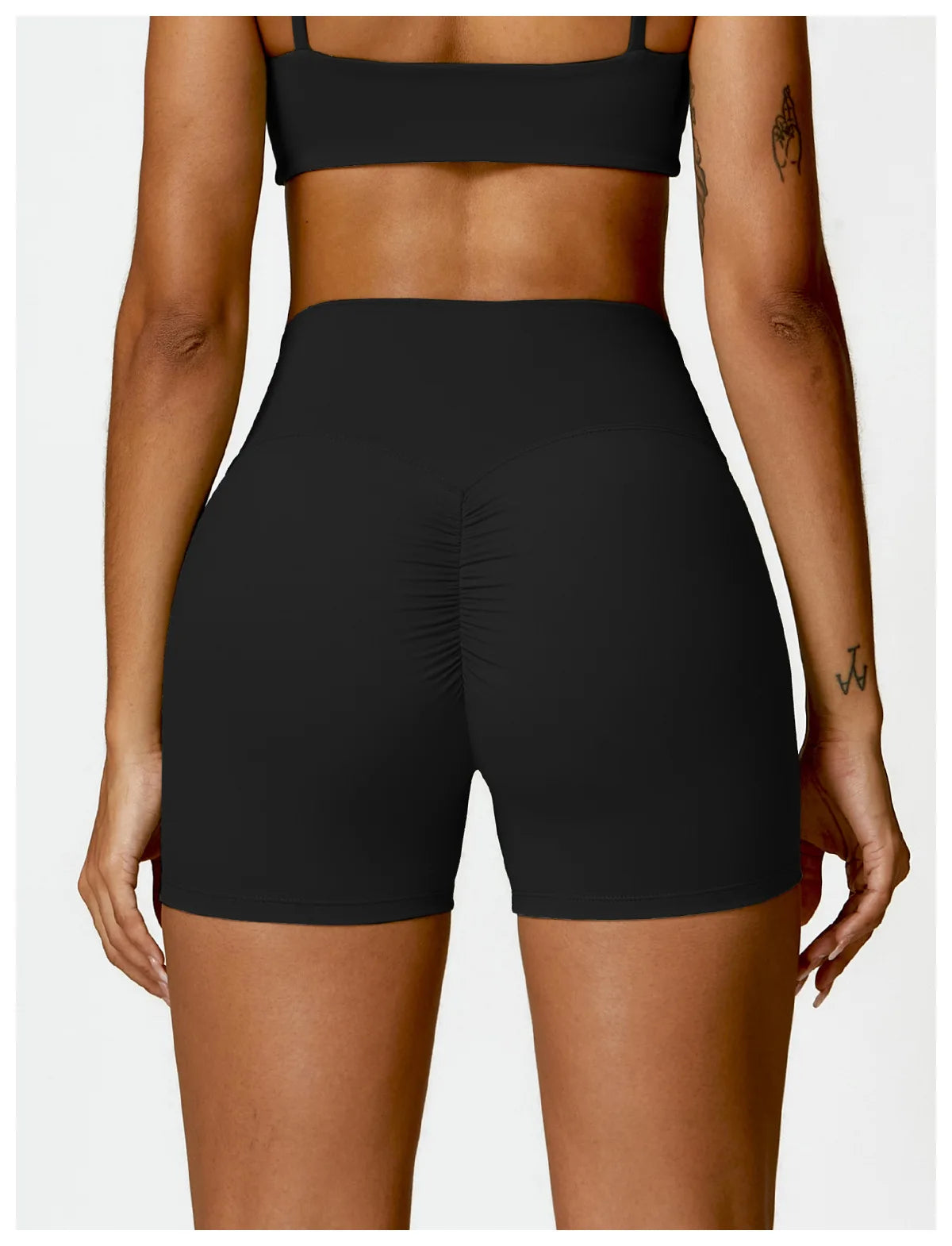 Women Sports Short Yoga Legging Shorts Squat Proof High Waist Fitness Tight Shorts Cycling Running Push Up Workout Gym Shorts