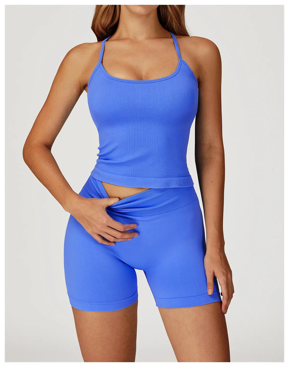Seamless Fitness Bra Women Cross Back Yoga Sports Bra Breathable Shock Proof Gym Workout Push Up Top Yoga Running Sports Vest