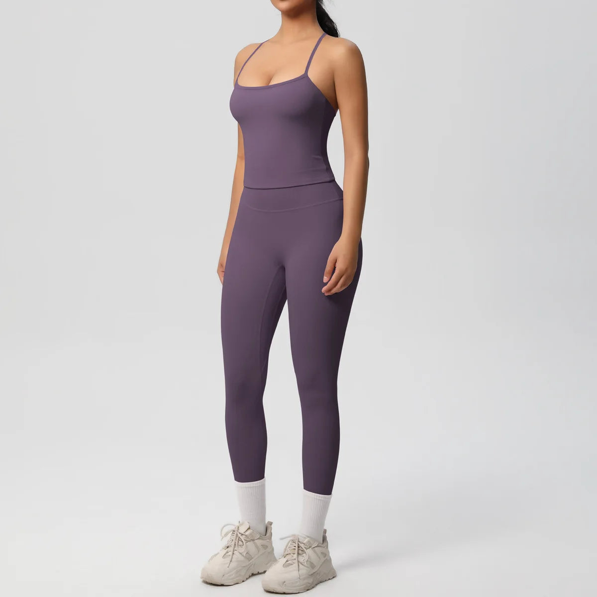 Yoga Outfits Women Tracksuit Fitness Suit Training Sleeveless Sport Gym Set Workout Overalls Sports Underwear Sportswear