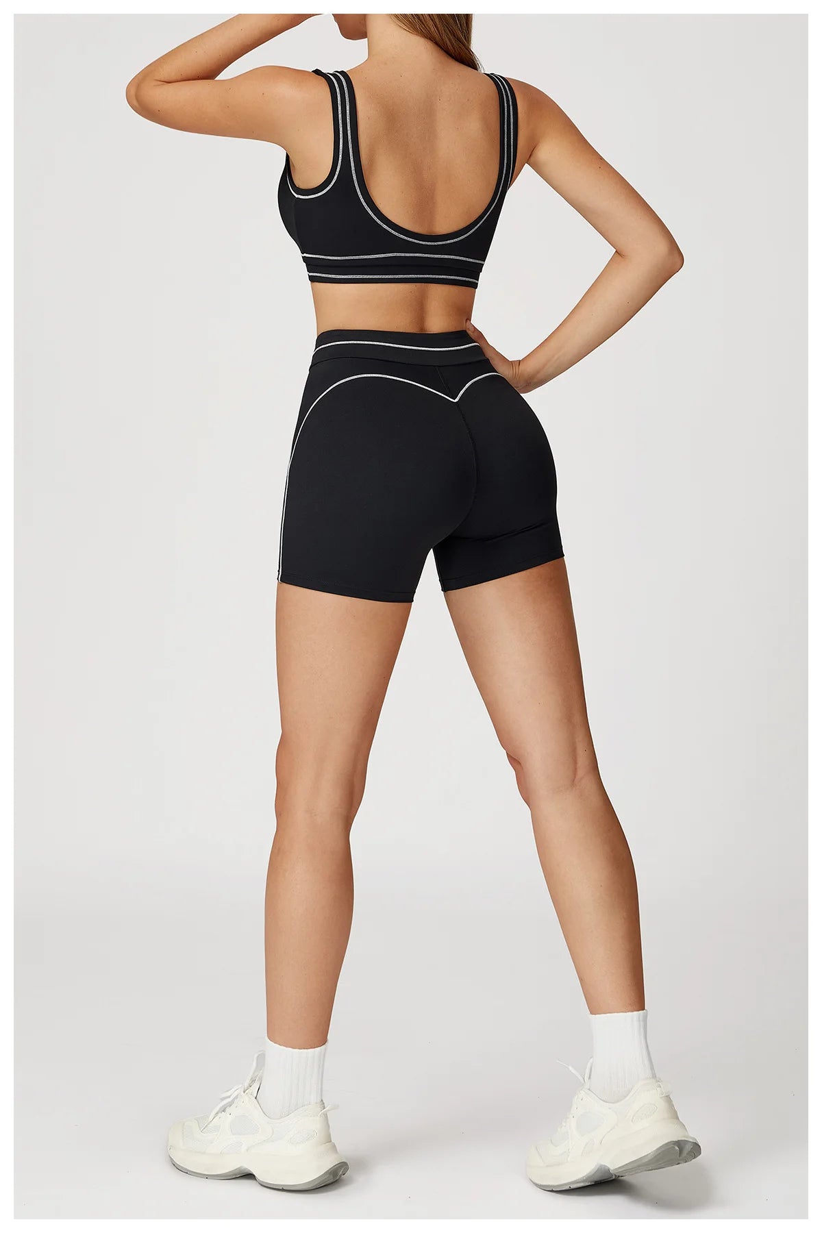 Yoga Shorts Women High Waist Workout Shorts Fitness Yoga Lift Butt Fitness Ladies Yoga Gym Running Impact Short Pants Sportswear