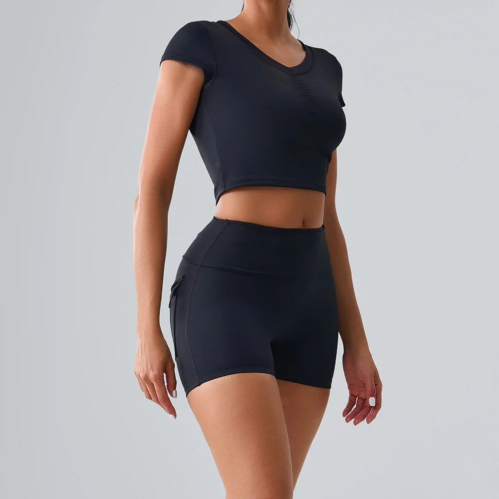 Women's Tracksuit 2 Pieces Yoga Set Workout Clothes Sportswear Gym Clothing High Waist Leggings Fitness Sports Suits Activewear