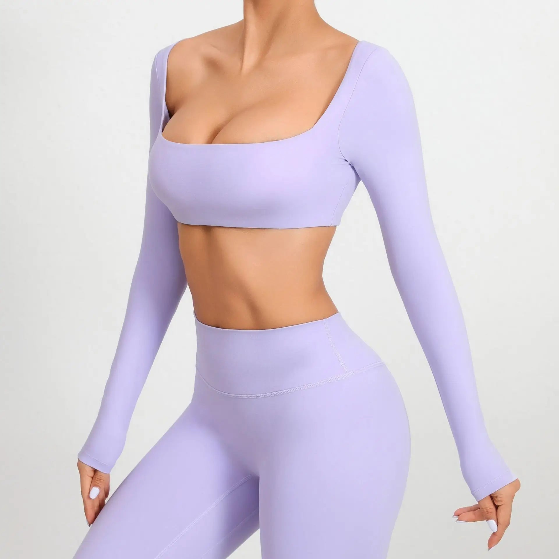 New Sport Shirt Women Clothes Sportswear Long Sleeve T-shirt for Fitness Yoga Wear Ladies Crop Top Gym Workout Top with Cups