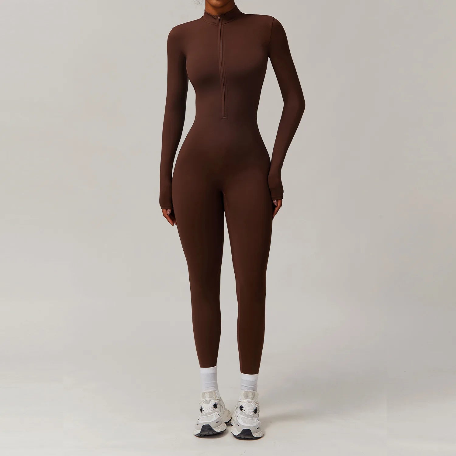 Winter Zipper Workout Jumpsuit Sports Overalls Women Gym Clothing Running Fitness Suit Gym Tracksuit Push Up Sportswear Yoga Set