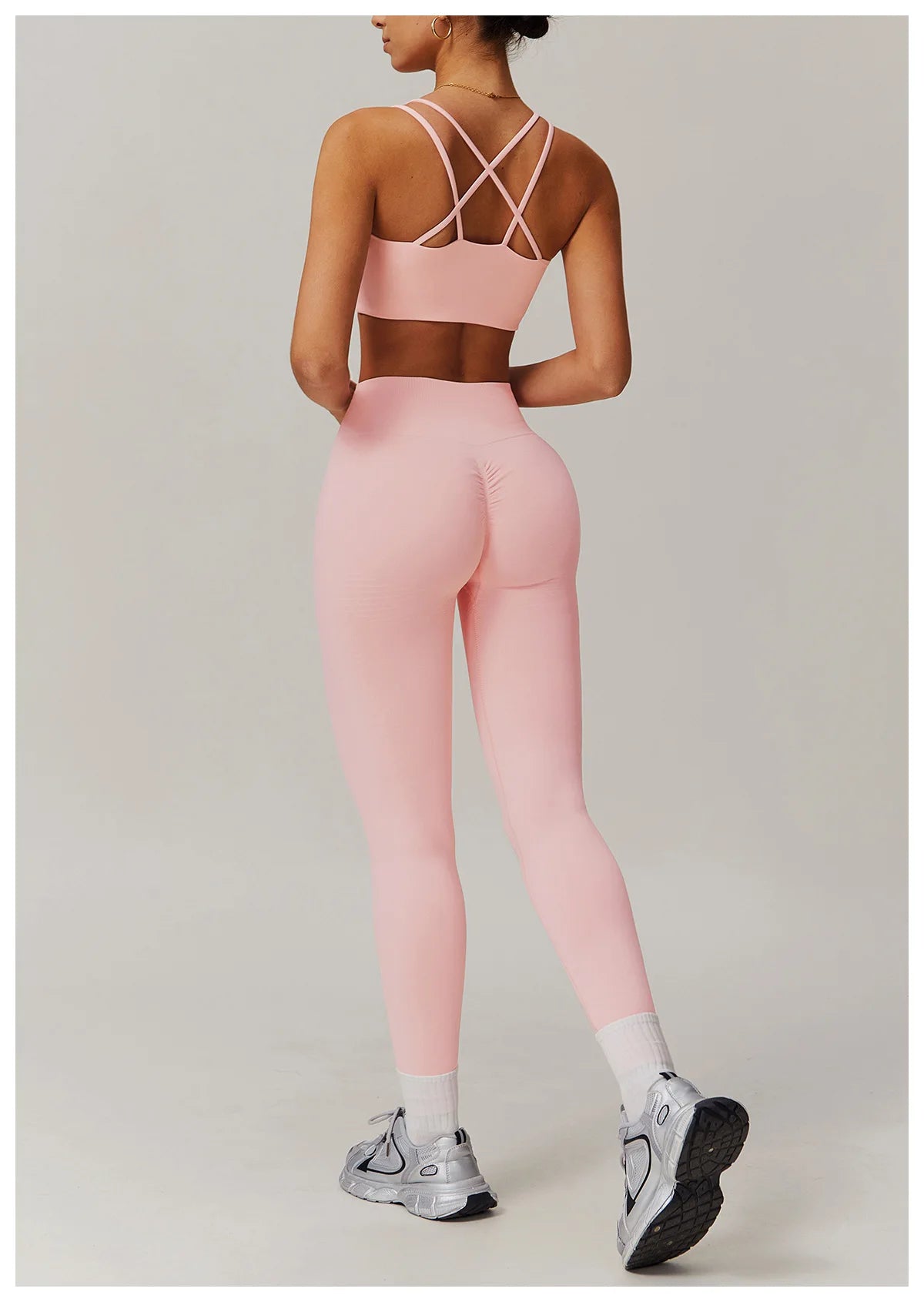 Women Yoga Suit 2PCS Sports Set Quick-Drying Gym Set Women Tracksuit Running Bra Workout Long Sleeve Sports Shirt Yoga Clothing
