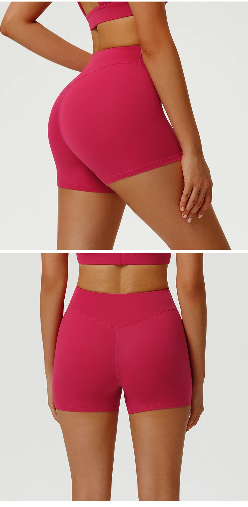 Women Yoga Shorts High Waist Workout Shorts Fitness Yoga Lift Butt Fitness Ladies Yoga Gym Running Impact Short Pants Sportswear