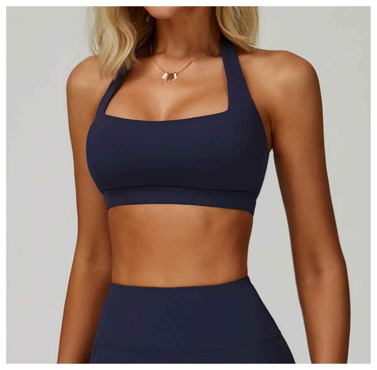Women Fitness Yoga Bras Race Back Sports Underwear Hanging Neck Bra Women Breathable Underwear For Women Gym High Strength Top