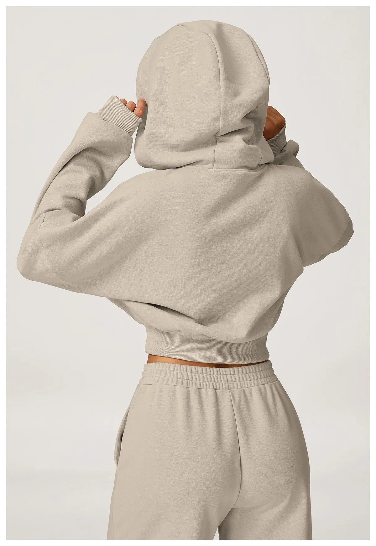 Long Sleeved Hooded Sweatshirt Winter Casual Loose Jacket Women's Long Sleeved Outdoor Running and Fitness Sportswear