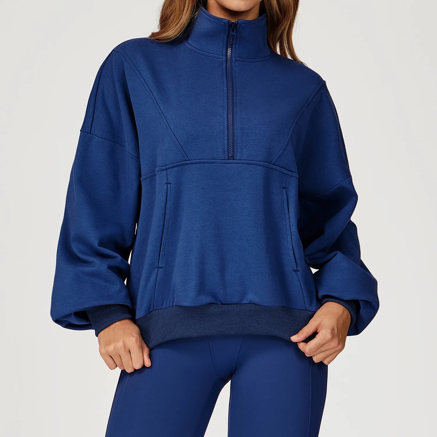 Winter Casual Hoodie Zipper Long Sleeved Women's Top Windproof and Warm Loose Hoodie Women's Outdoor Running Sportswear