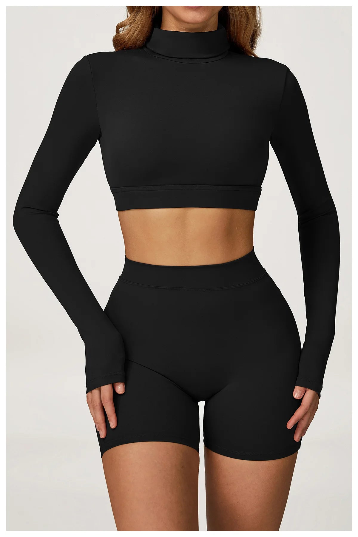 Hollow Yoga Shirts For Women Long Sleeve Fitness Running Gym Clothes Workout Dry Fit Breathable High Elastic Push Up Sports Top