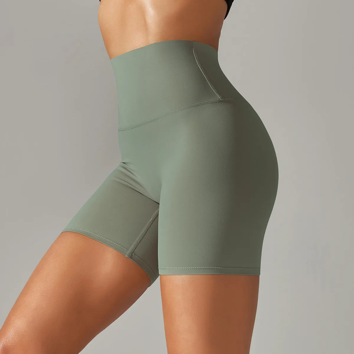 Seamless Yoga Shorts Women Fitness Shorts Running Cycling Shorts Breathable Sports Leggings High Waist Summer Workout Gym Shorts