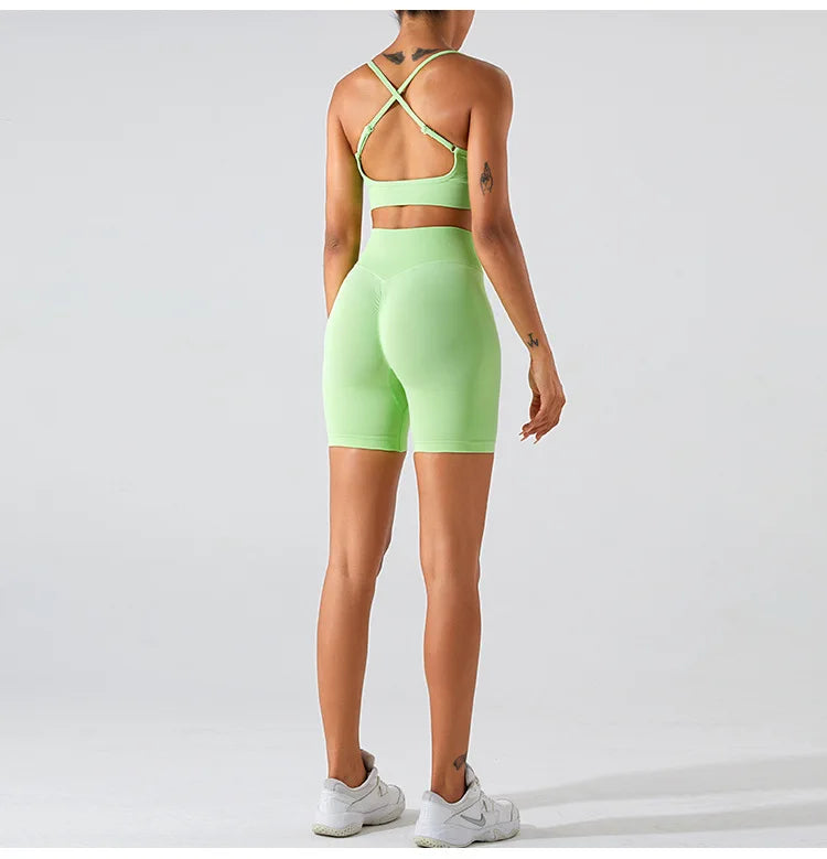 Women Sexy Cross Sports Bra Yoga Gym Top Women Workout Running Yoga Bra Stretch Women Sports Underwear Fitness Workout Tank Top