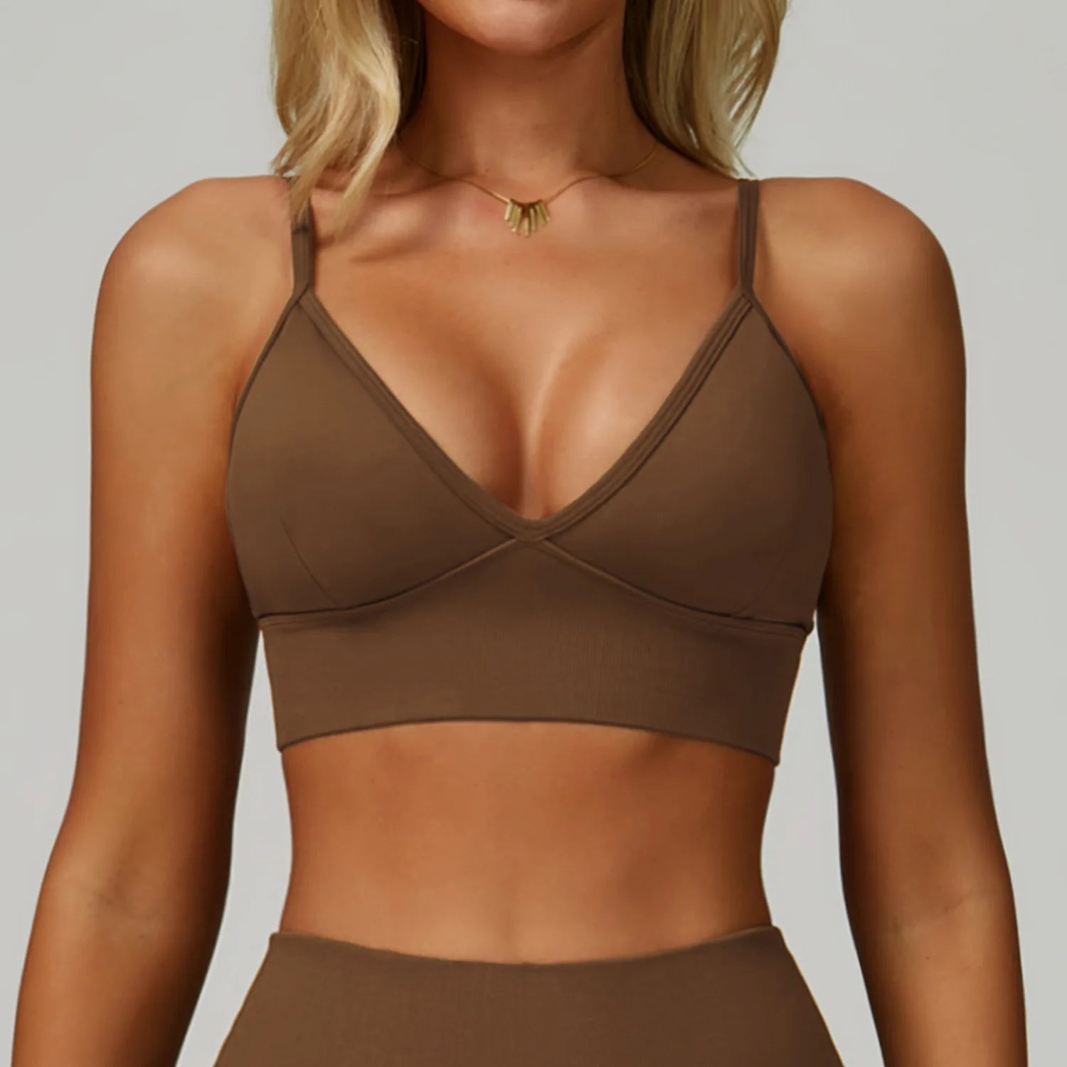 Breathable Sports Bra Fitness Top Women Yoga Bra Shockproof Crop Top Push Up Adjustable Shoulder Strap Sport Bra Gym Workout Top