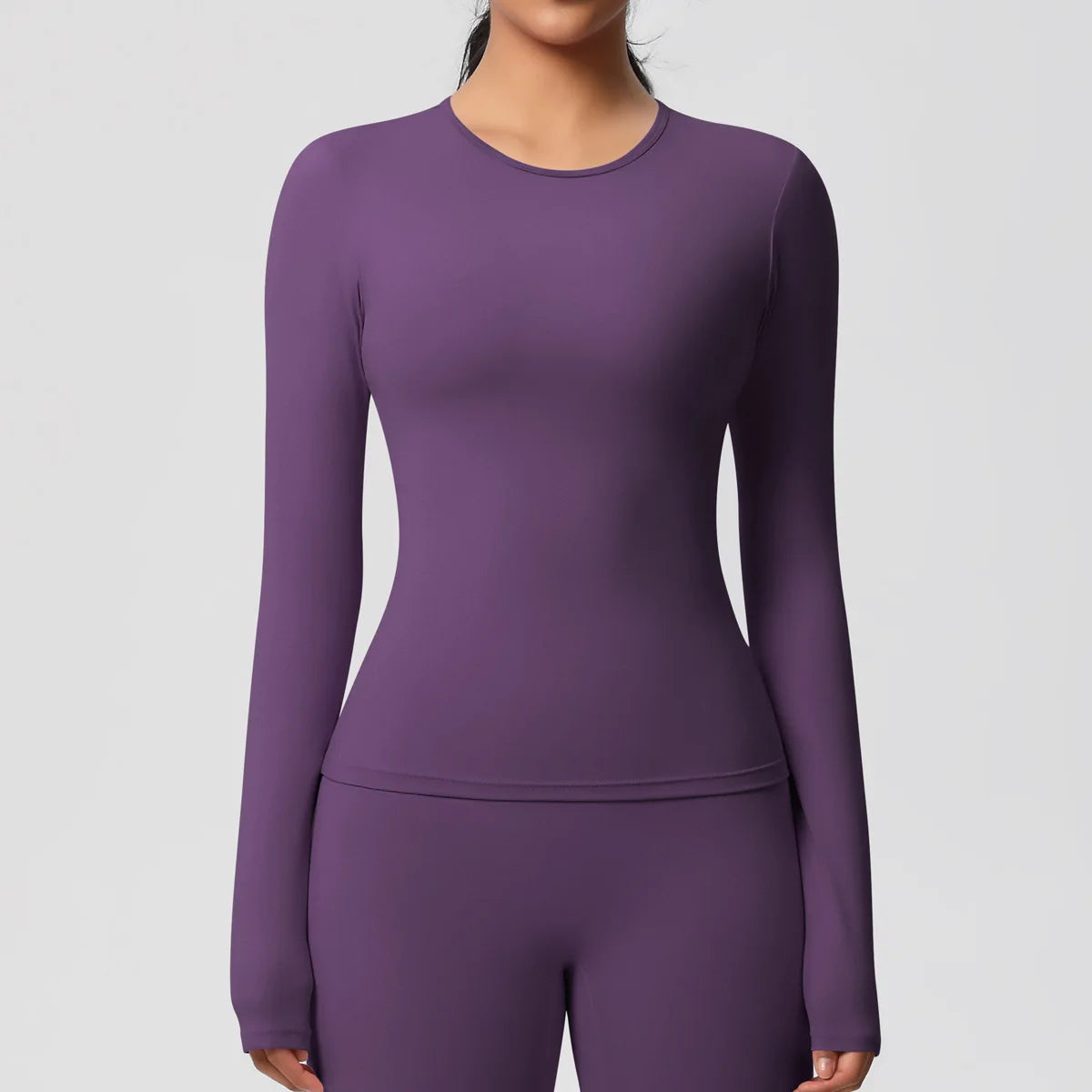 Yoga Shirts For Women Long Sleeve Fitness Running Push Up Gym Clothes Workout Dry Fit Breathable High Elastic Sports Top