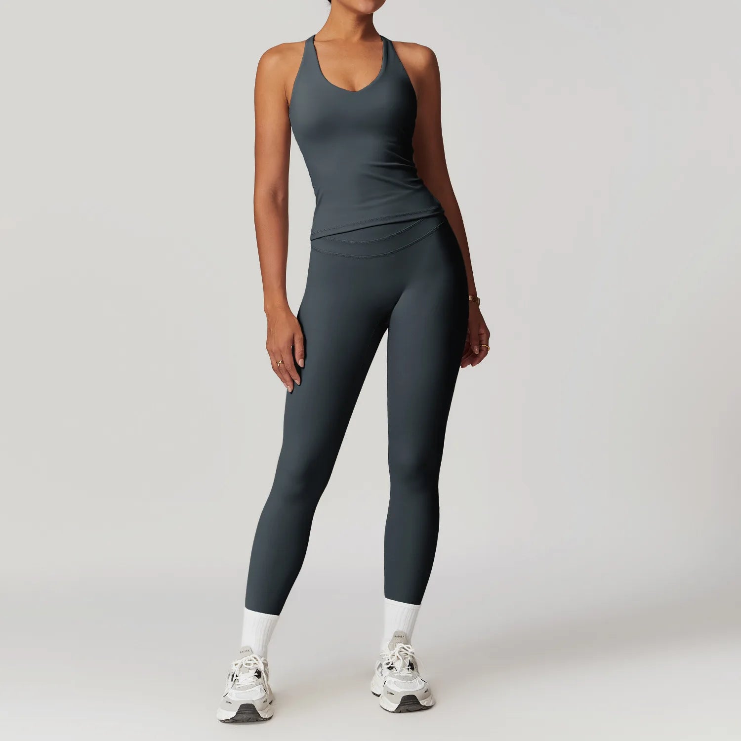 Yoga Suit 2PCS Sports Set Women Quick-Drying Gym Set Women Tracksuit Running Workout Short Sleeves Sports Yoga Clothing