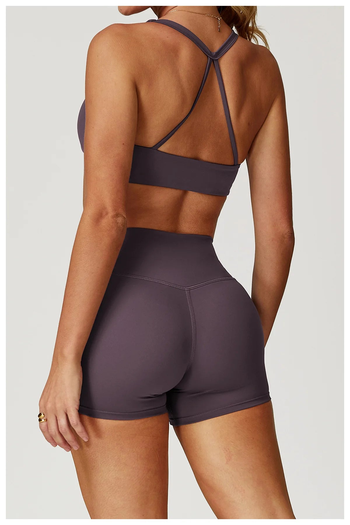 Sexy Backless Gym Sport Bra Sports Bra Anti-sweat Breathable Yoga Bra Shockproof Crop Top Fitness Top Push Up Workout Top Women