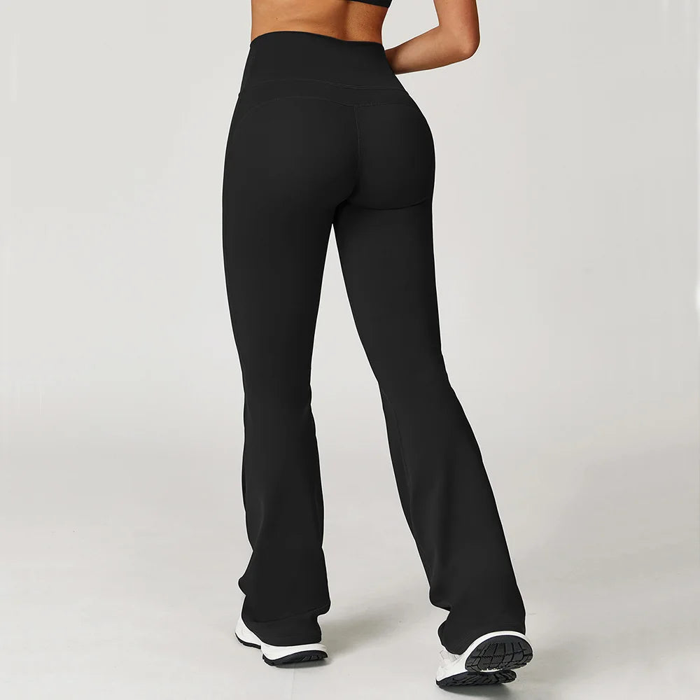 Impact Leggings Women Yoga Bell Bottoms Sports Yoga Pants Gym Clothes Fitness Workout Wear Tights Wide Leg Pants Flared Leggings