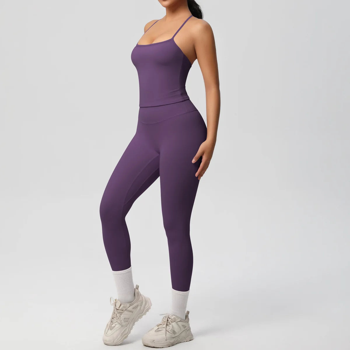 Yoga Outfits Women Tracksuit Fitness Suit Training Sleeveless Sport Gym Set Workout Overalls Sports Underwear Sportswear