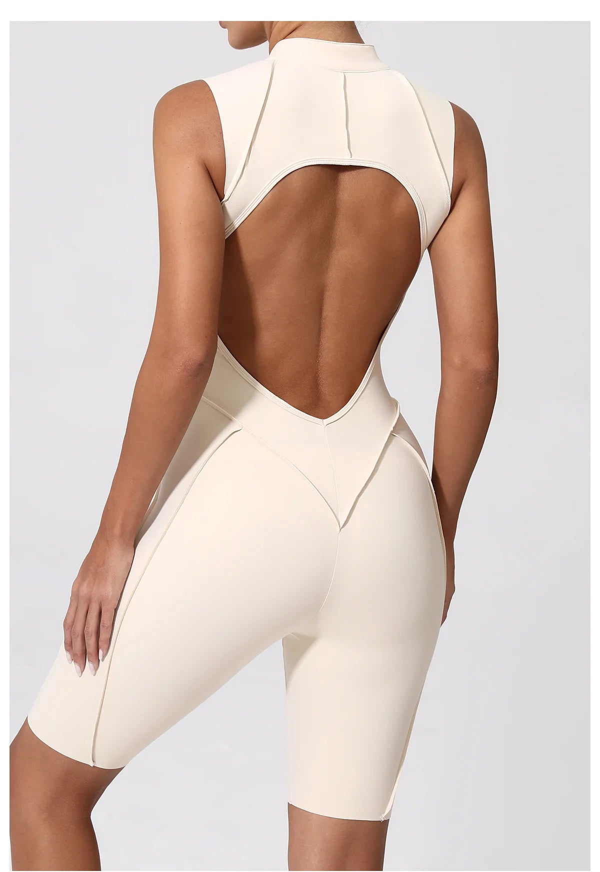 Zipper Jumpsuit Women's Fitness Suit Short Sets Sports Overalls for Woman Tracksuit Yoga Clothing Gym Workout Clothes Sportswear