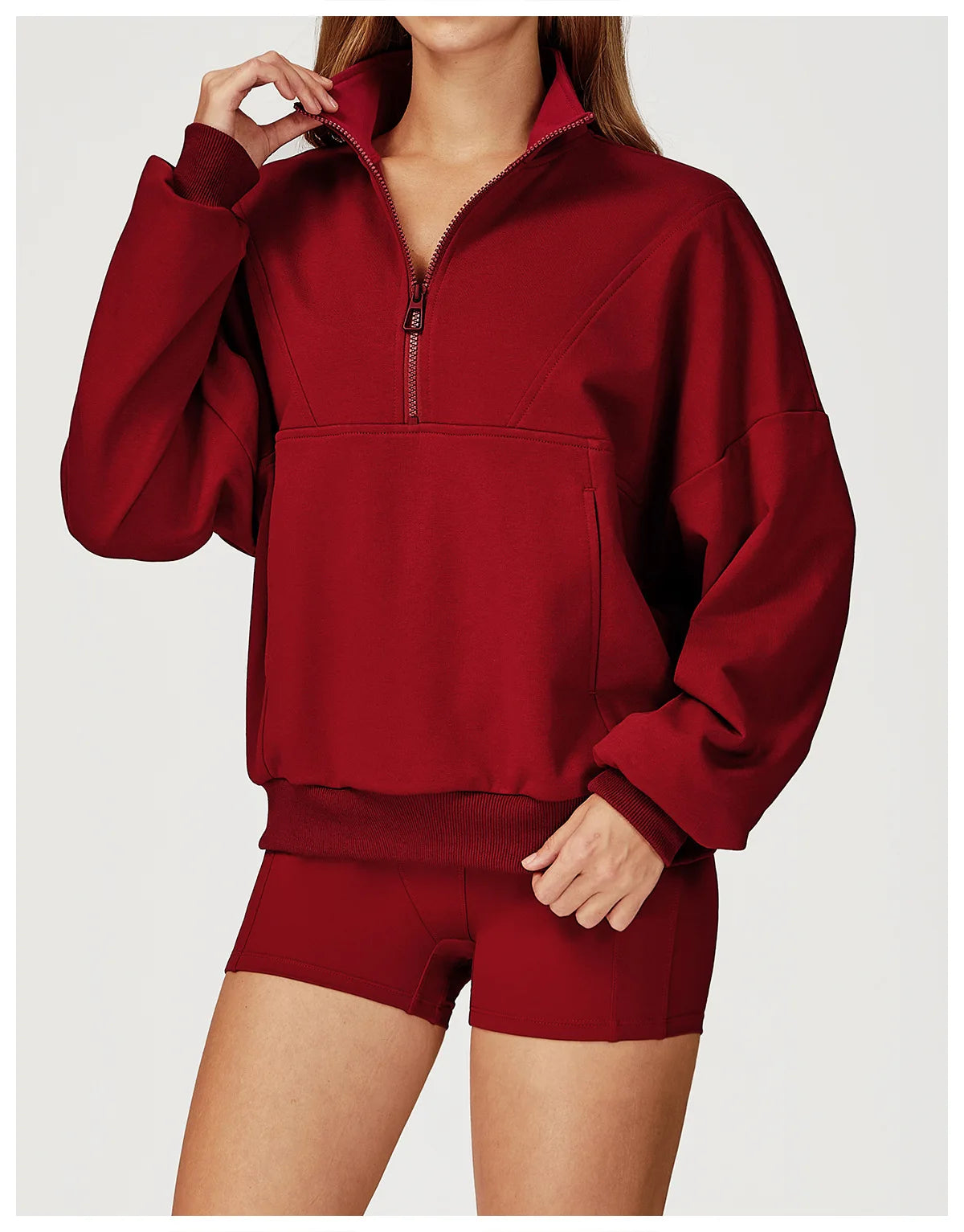 Winter Casual Hoodie Zipper Long Sleeved Women's Top Windproof and Warm Loose Hoodie Women's Outdoor Running Sportswear