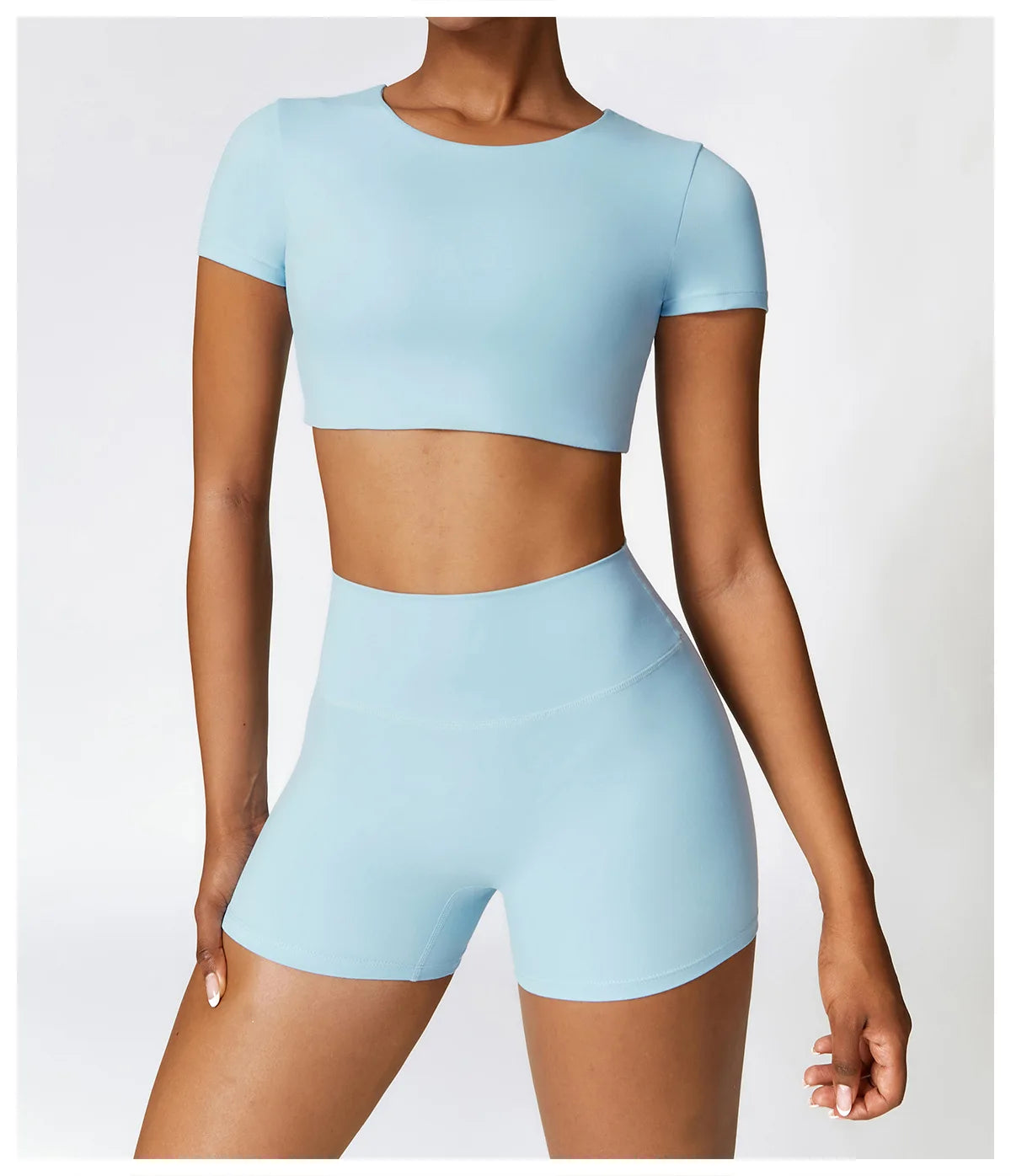 Women Yoga Shorts Fitness Shorts Running Cycling Shorts Breathable Sports Leggings High Waist Summer Workout Gym Push Up Shorts