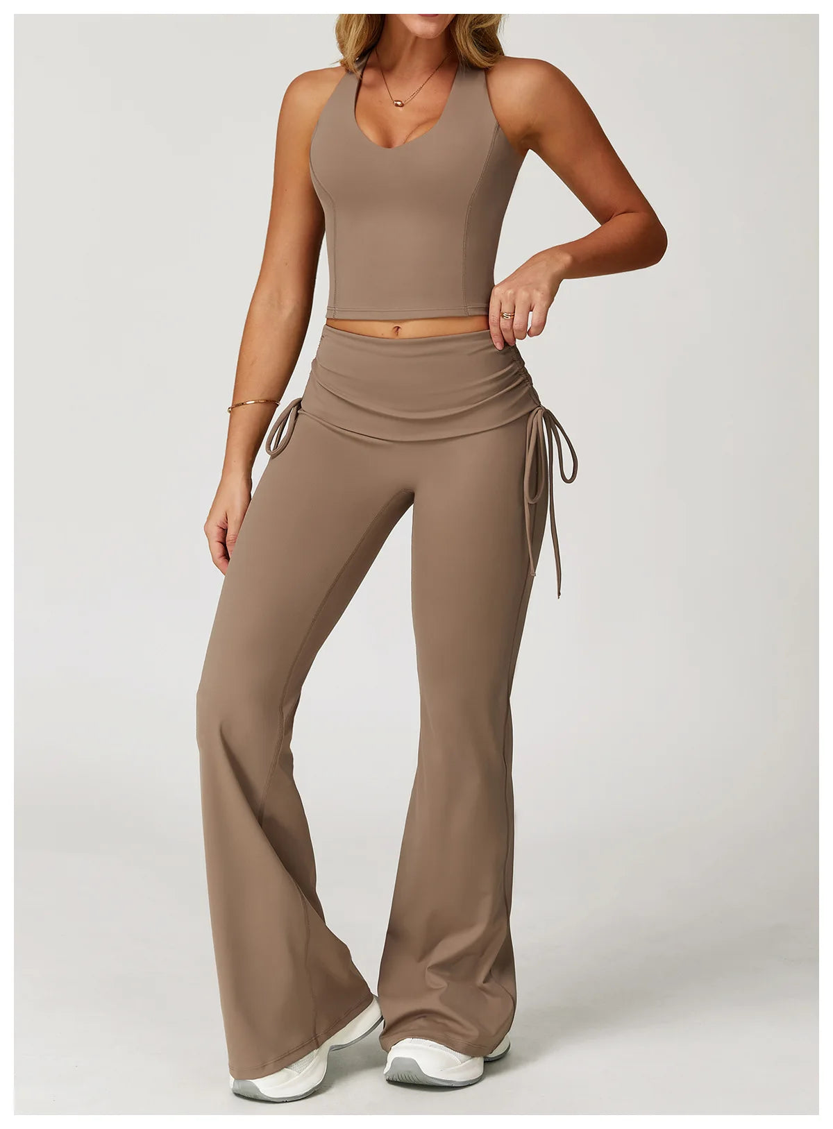Yoga Bell-bottoms Gym Leggings Women Wide Leg Pants High Waist Booty Lifting Leggings Pants Women Sports Clothing Fitness Wear