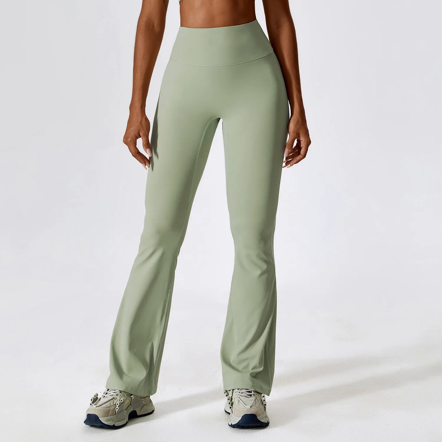 Flare Leggings Yoga Pants Women High Waist Wide Leg Pant Women Gym Workout Fitness Sports Tight Flared Pant Latin Dance Trousers