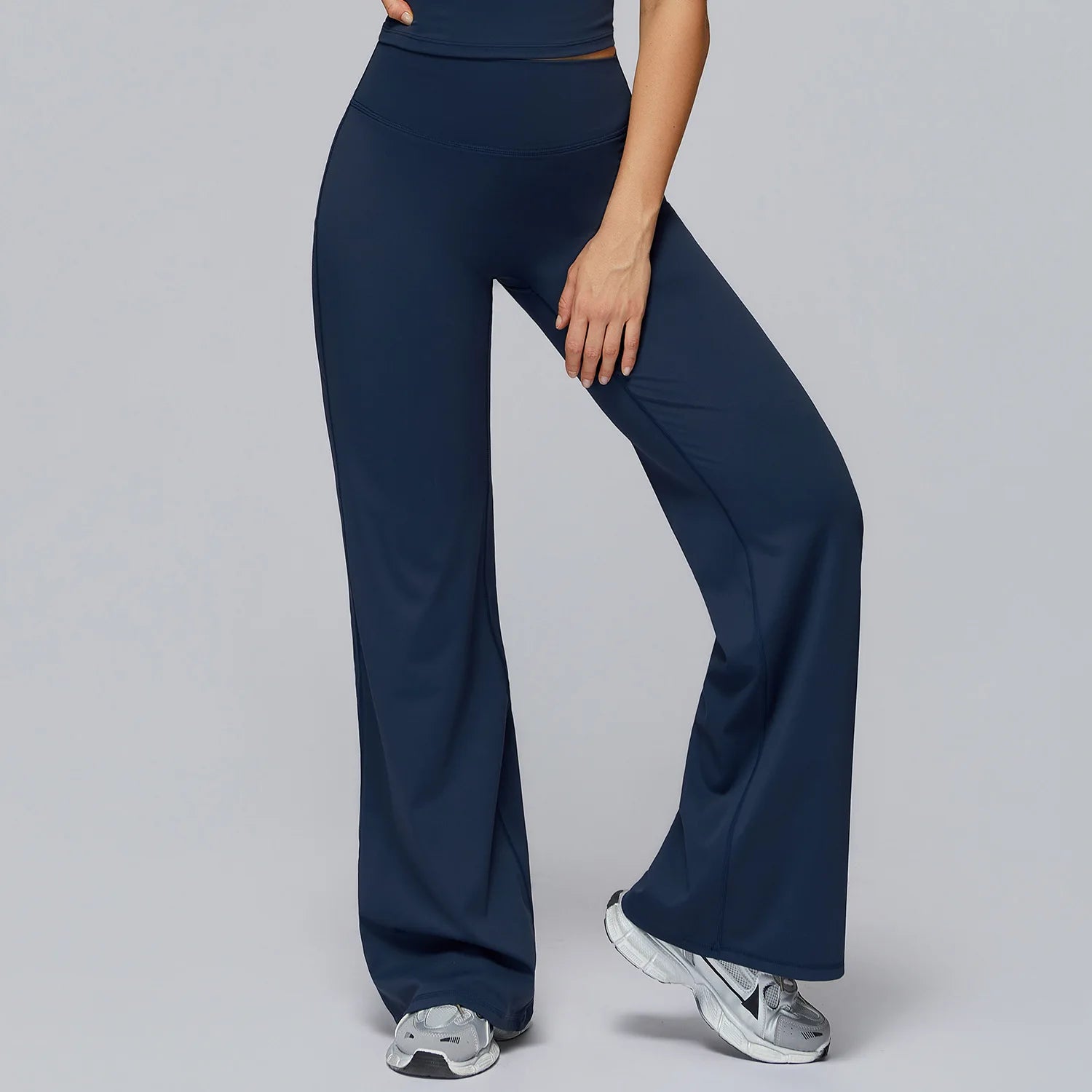 High Waist Flared Leggings Women Gym Fitness Yoga Pants Workout Runing Sport Leggings Women's Control Tummy Yoga Wide Leg Pants
