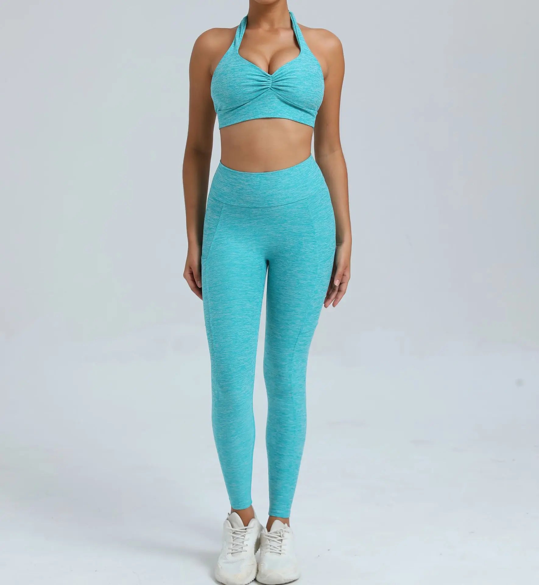 Fitness Suit Women Tracksuit Yoga Set Sportswear Workout Clothes Sports Bra High Waist Leggings Gym Clothing Sports Suits