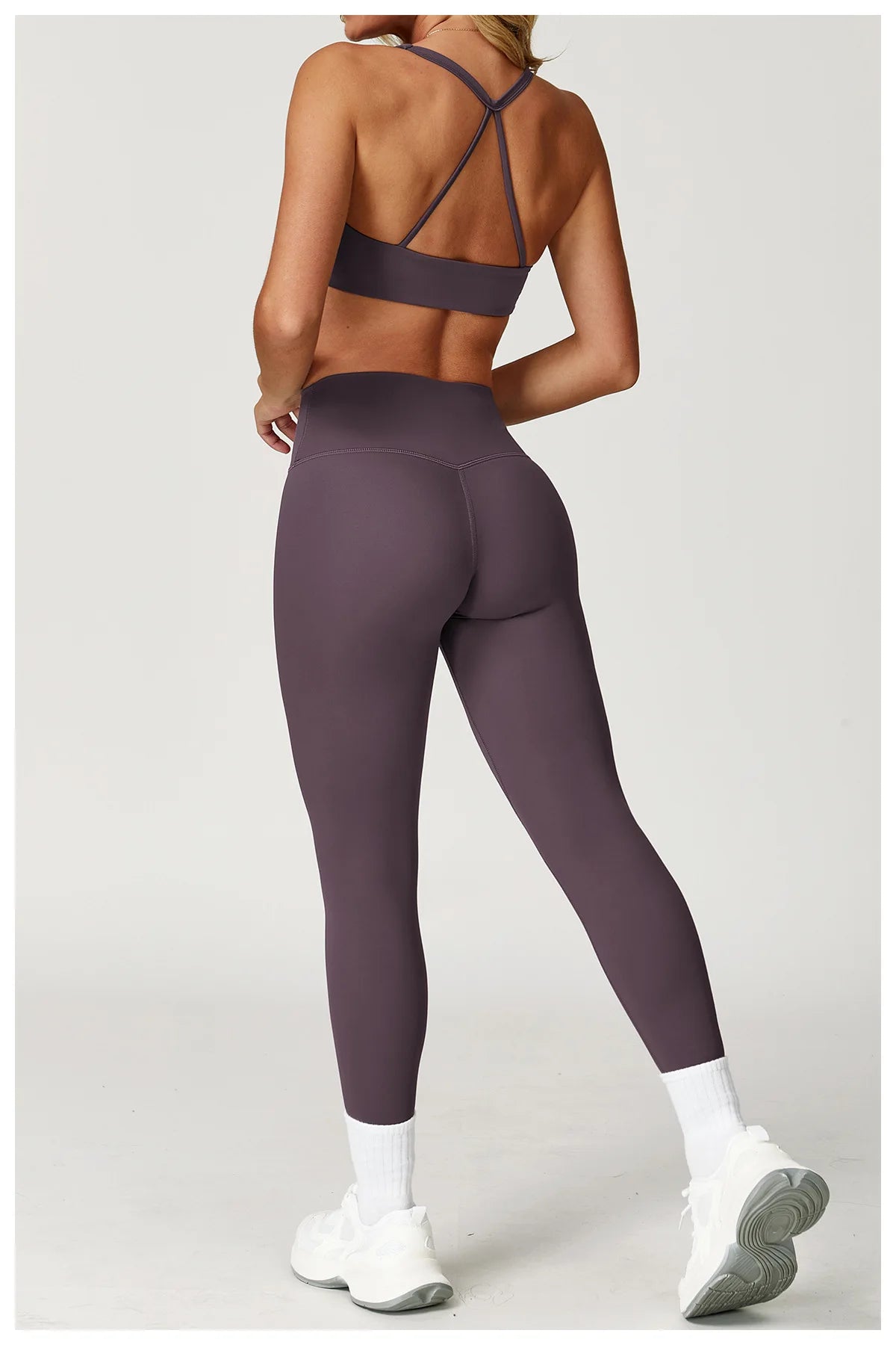Women's Tracksuit 2PCS Fitness Suit Yoga Set Sportswear Workout Sports Bra High Waist Leggings Gym Clothing Seamless Sports Suit