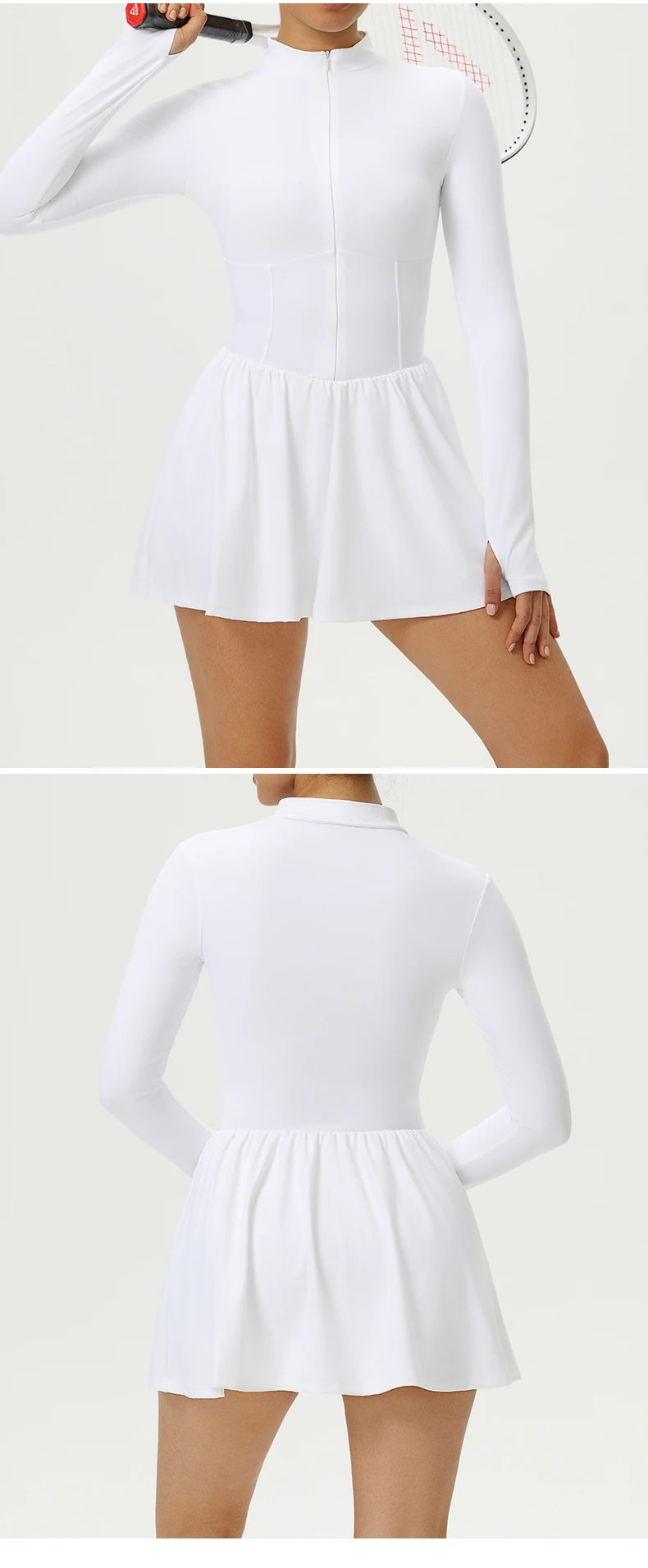 Women's Tracksuit Gym Jumpsuit Fitness Suit Short Sets V Back Sports Overalls Yoga Clothing Tennis Skirt Workout Set Sportswear