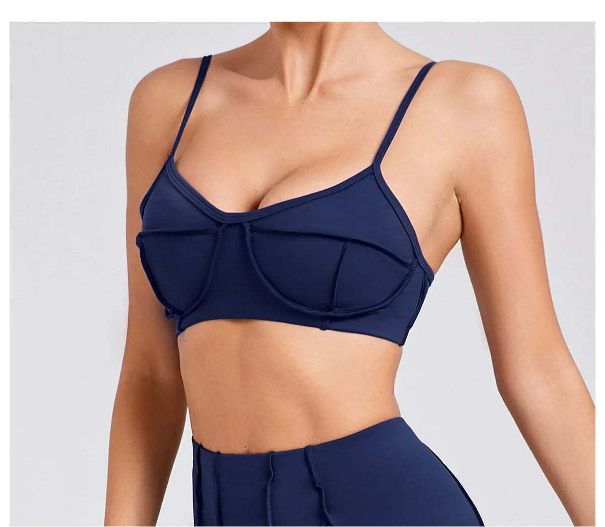 Sports Bra Anti-Sweat Fitness Top Women Yoga Bra Shockproof Crop Top Push Up High Strength Sport Bra Breathable Gym Workout Top