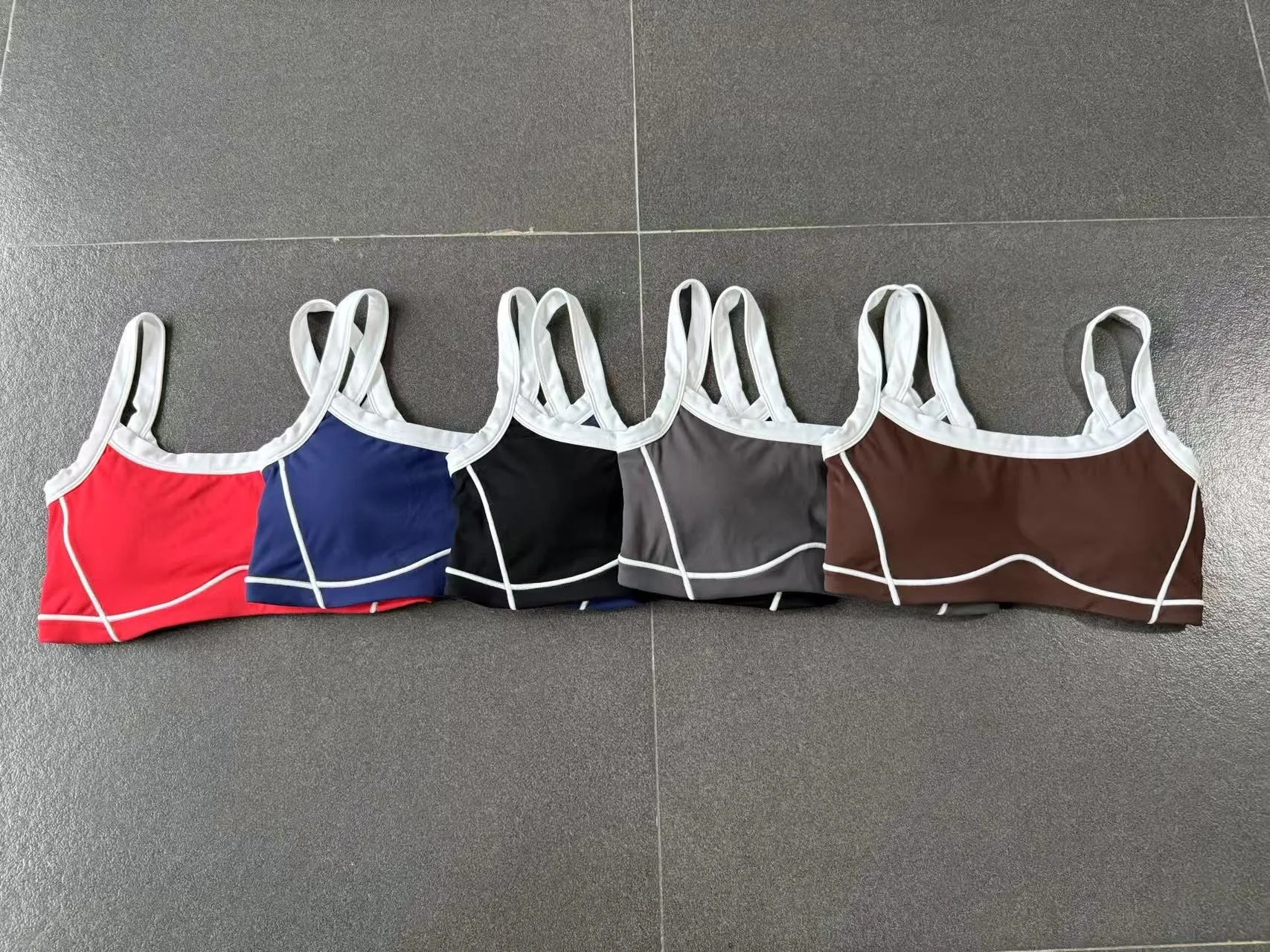 Patchwork Sports Bra Anti-Sweat Fitness Top Women Yoga Bra Shockproof Crop Top Push Up Sport Bra High Strength Gym Workout Top