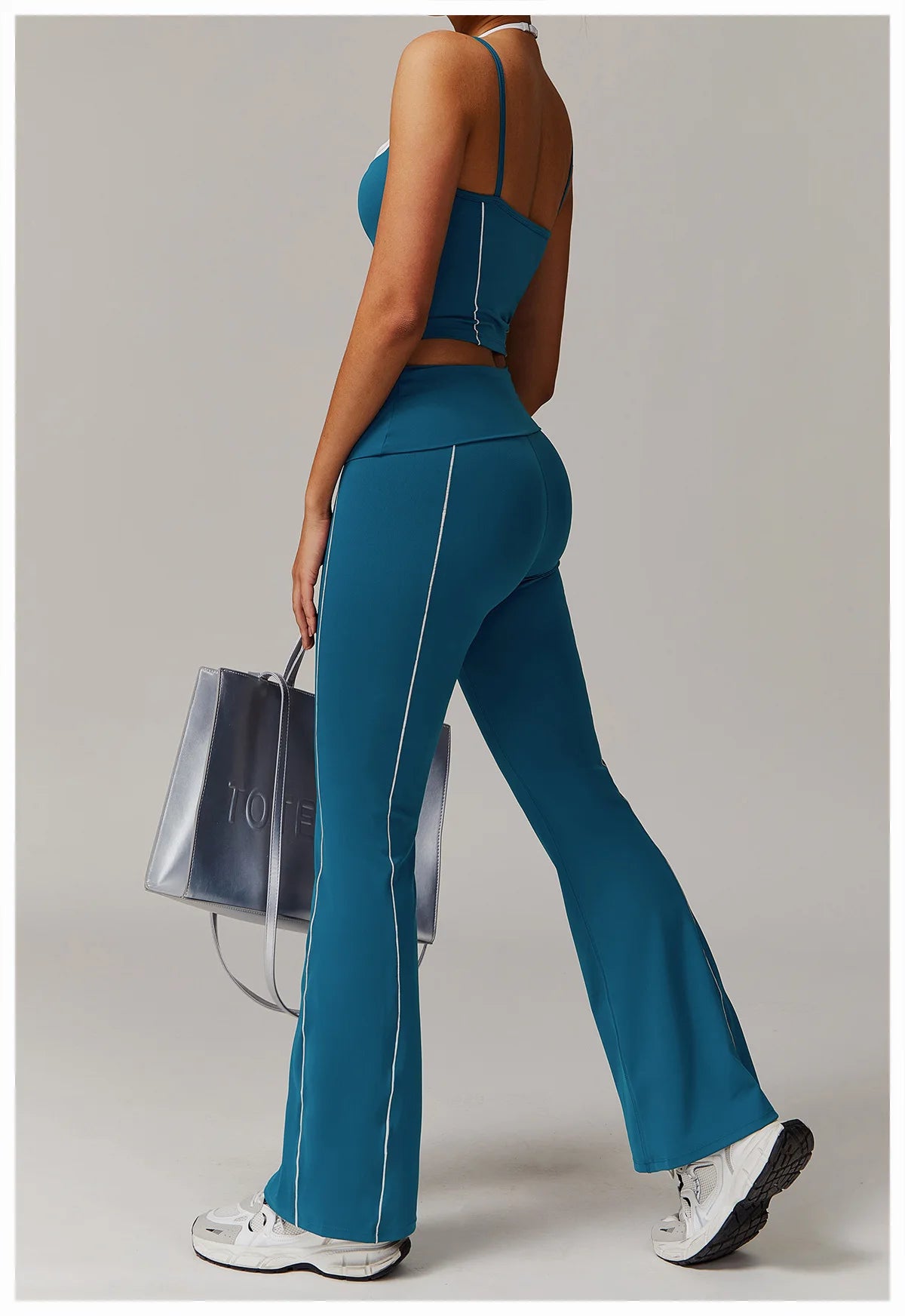 Fitness Bell-bottoms Women Sport Leggings High Waist Wide Leg Pants Yoga Leggings Gym Quick Dry Push Up Slim Pants Female Tights