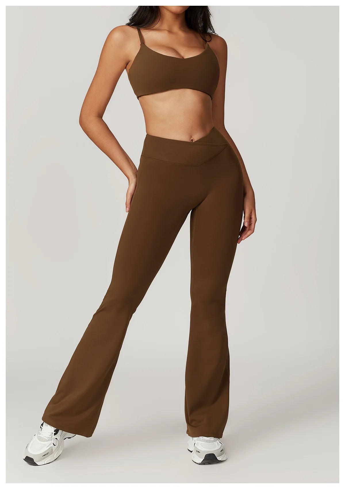 Flare Leggings Yoga Pants Women Bell-bottoms Yoga Tights High Waist Fitness Pants Stretch Gym Workout Sports Push Up Leggings