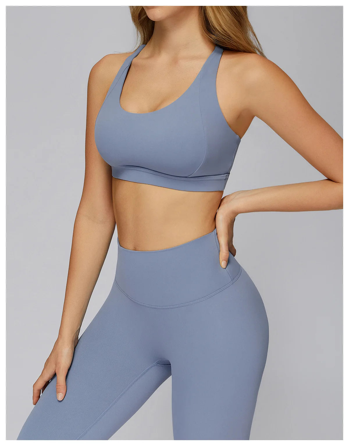 Women Tops Back Cross Strap Tank Top Push Up Underwear Running Sports Bra Breathable Soft Fitness Beauty Solid Color Yoga Bra