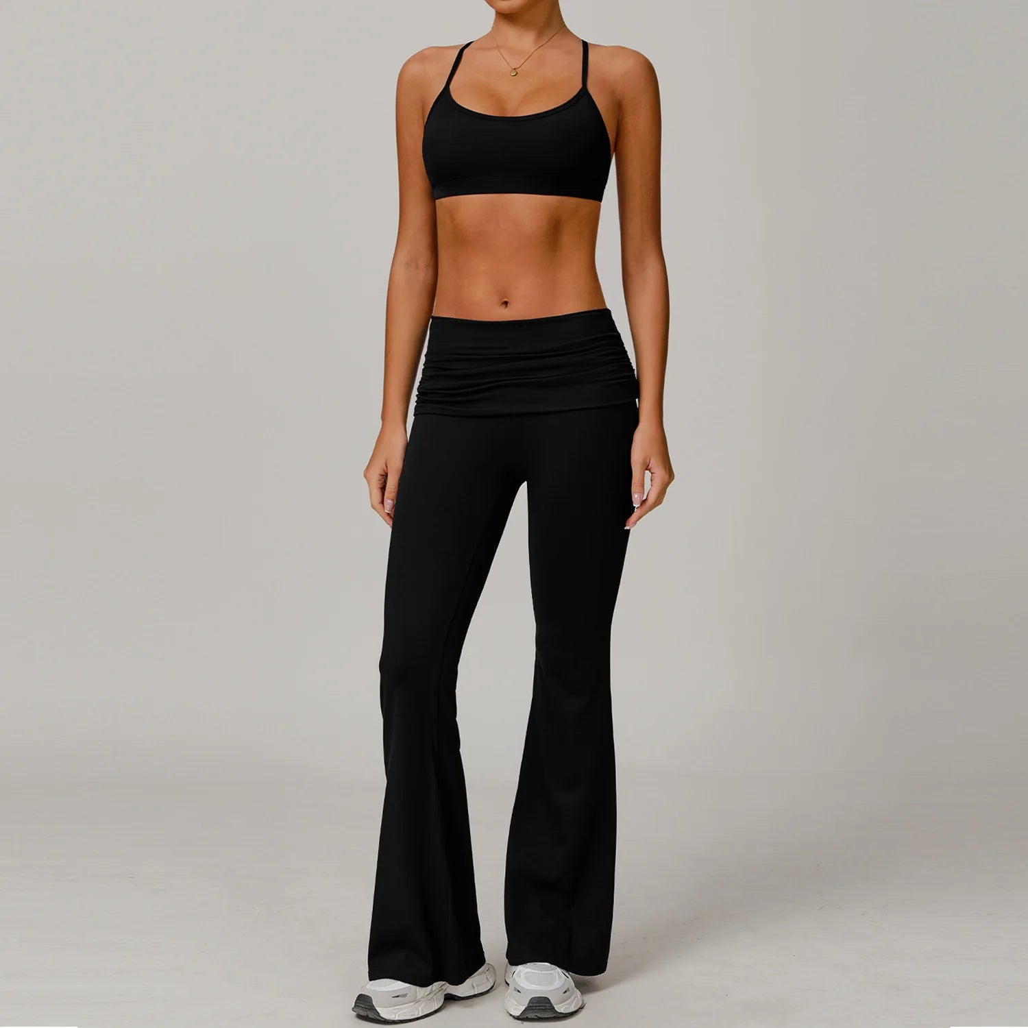 Yoga Clothes 2 Piece Women's Tracksuit Athletic Wear Pilates Fitness Suit Gym Workout Push Up Clothes Sports Bra Leggings Suit