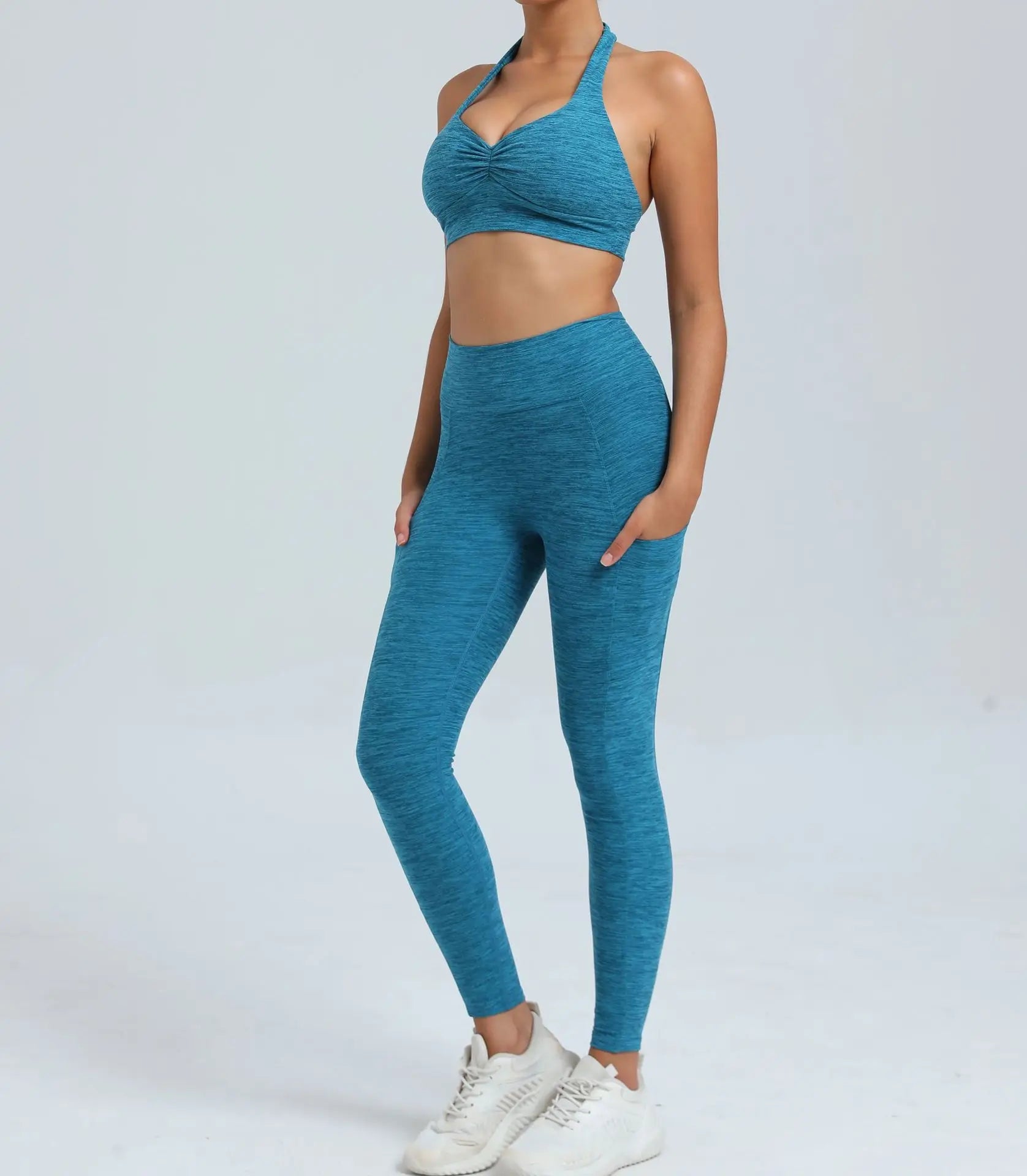 Fitness Suit Women Tracksuit Yoga Set Sportswear Workout Clothes Sports Bra High Waist Leggings Gym Clothing Sports Suits