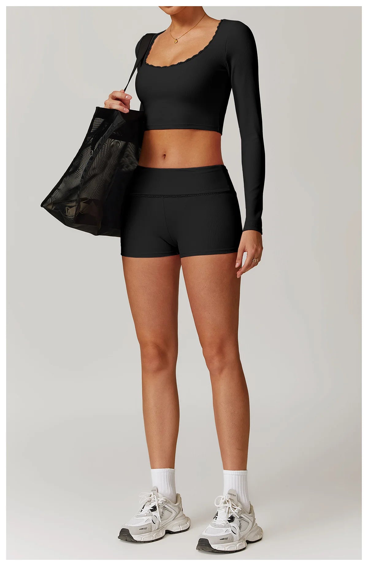 Ribbed Women Yoga Shorts High Waist Workout Shorts Fitness Yoga Lift Butt Fitness Ladies Yoga Gym Running Short Pants Sportswear