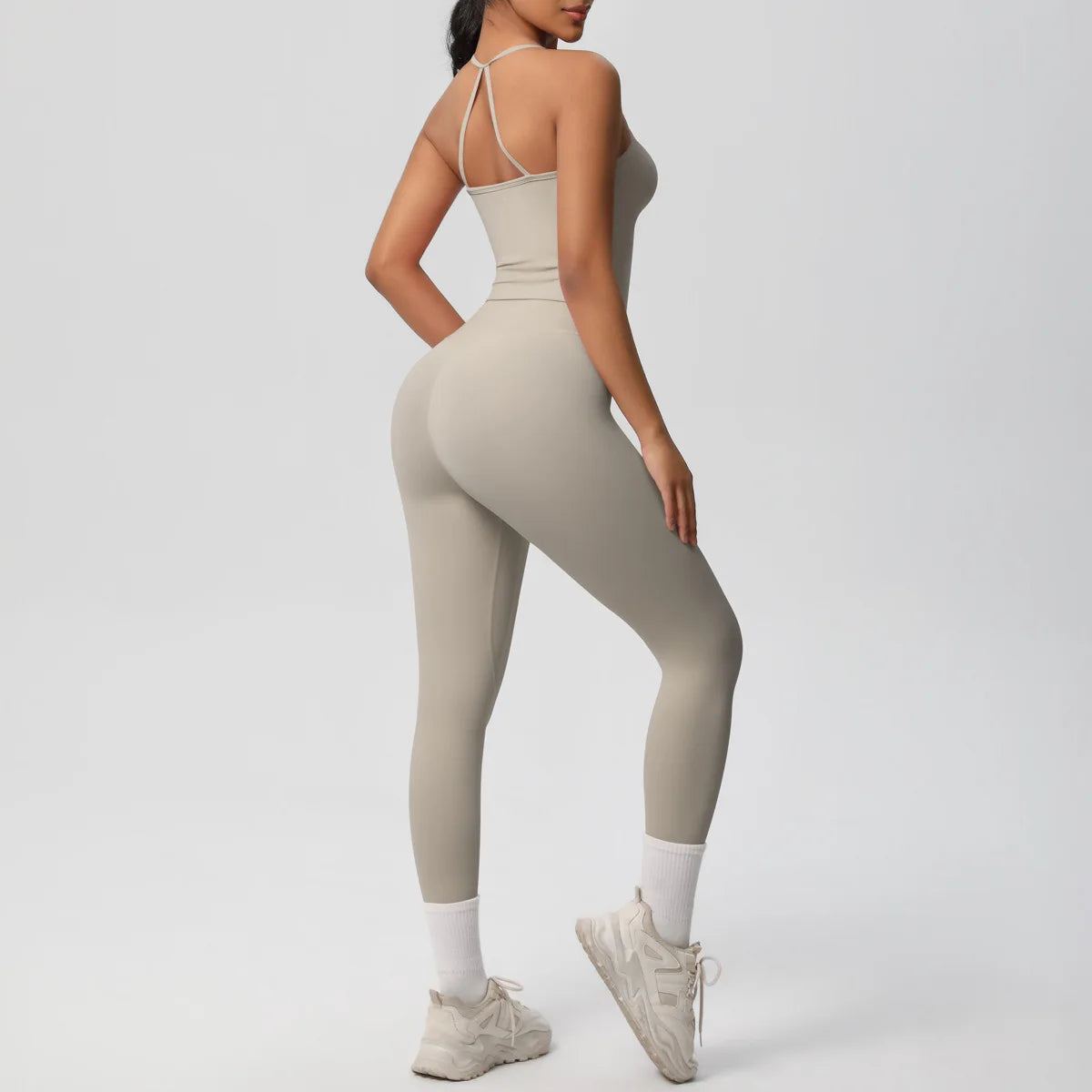 Yoga Outfits Women Tracksuit Fitness Suit Training Sleeveless Sport Gym Set Workout Overalls Sports Underwear Sportswear