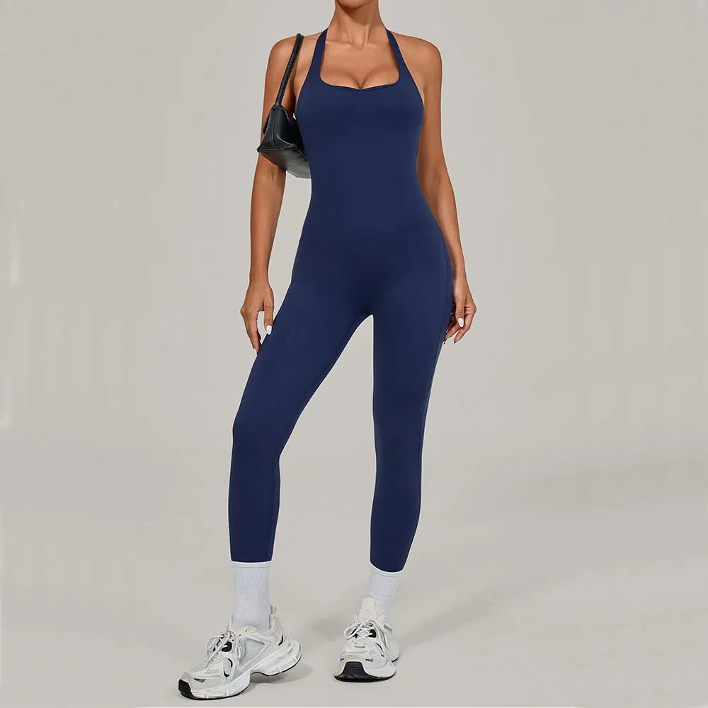 Yoga Jumpsuit Fitness Tracksuit Sports Overalls Gym Clothing Set Yoga Wear Workout Clothes for Women Outfit push-up Activewear