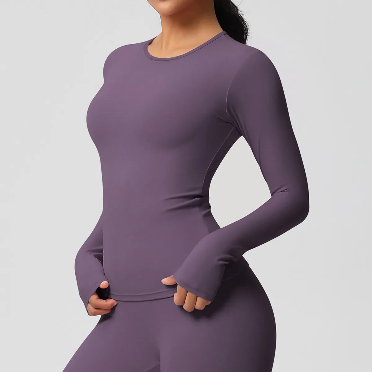 Yoga Shirts For Women Long Sleeve Fitness Running Push Up Gym Clothes Workout Dry Fit Breathable High Elastic Sports Top