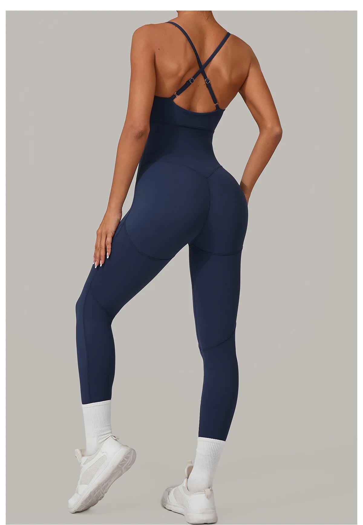 Women's Tracksuit Jumpsuits One-Piece Suit Sleeveless Yoga Set Gym Push Up Workout Clothes Fitness Bodysuit Sportswear Rompers
