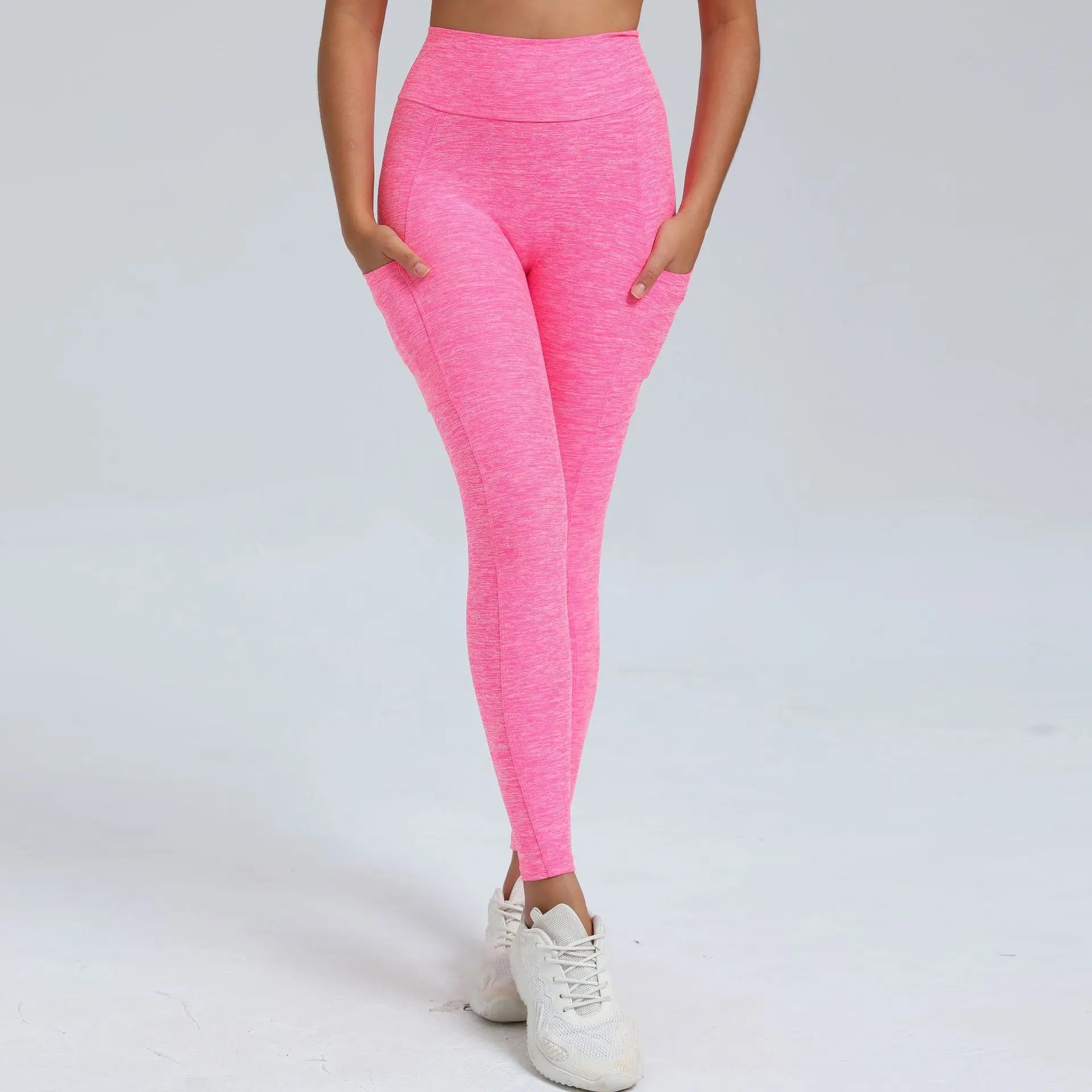 Women Sport Fitness Leggings High Waist Elastic Yoga Pants Training Running Scrunch Butt Gym Leggings Breathable Leggings Female
