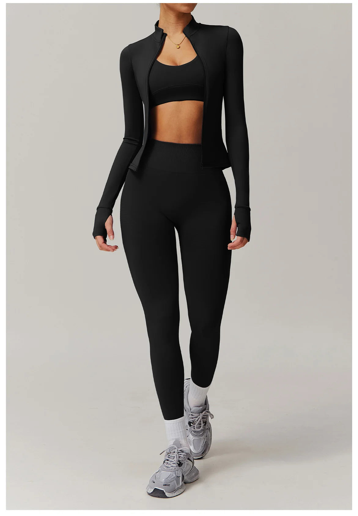 Women Yoga Suit 2PCS Sports Set Quick-Drying Gym Set Women Tracksuit Running Bra Workout Long Sleeve Sports Shirt Yoga Clothing