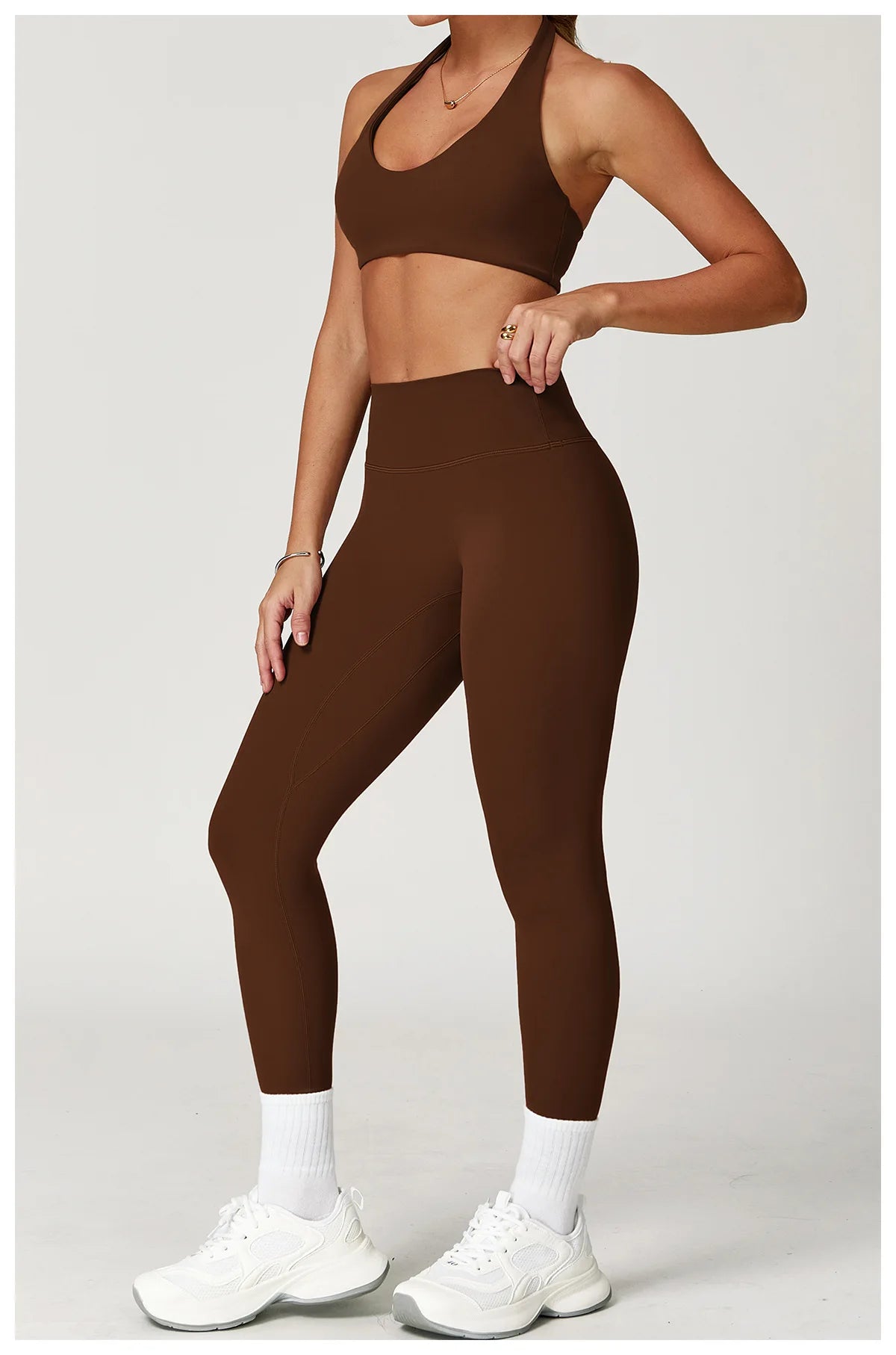 Women's Tracksuit 2PCS Fitness Suit Yoga Set Sportswear Workout Sports Bra High Waist Leggings Gym Clothing Seamless Sports Suit